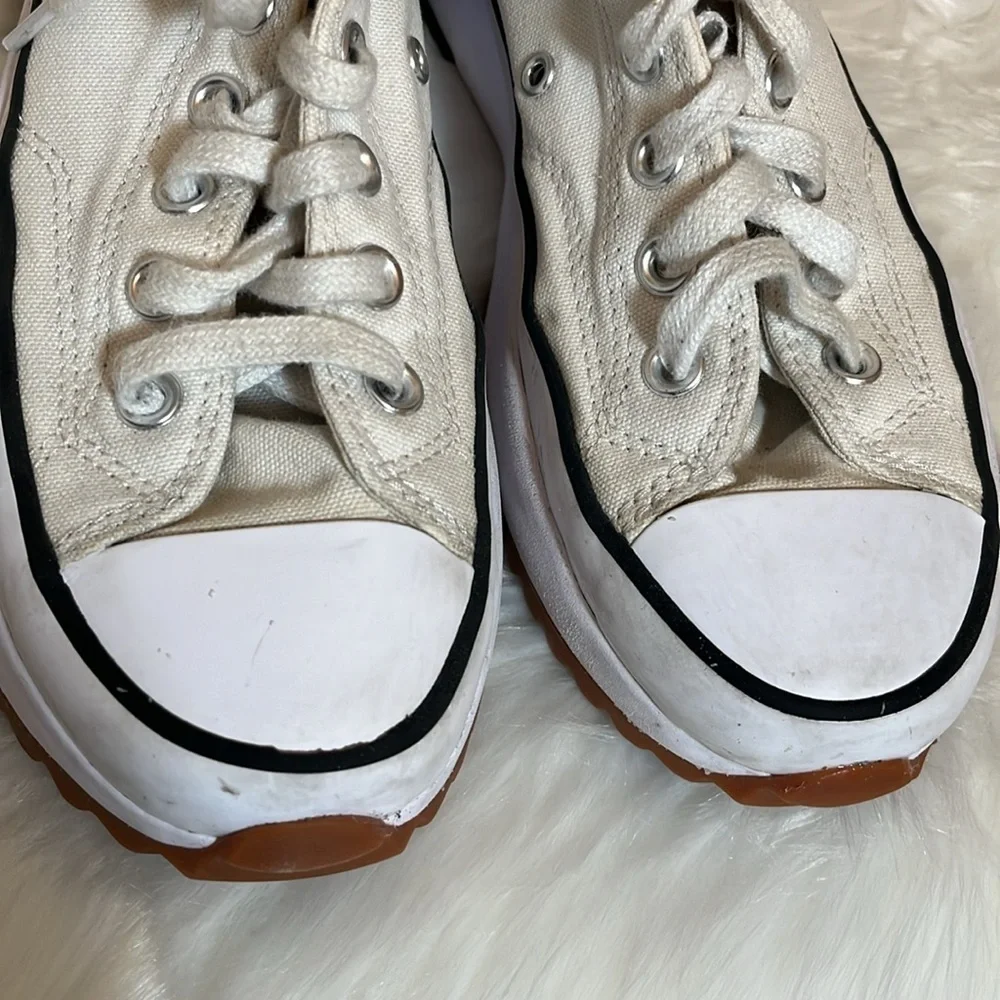 Converse White Run Star Hike Hi Platform Sneakers - Picture 4 of 16
